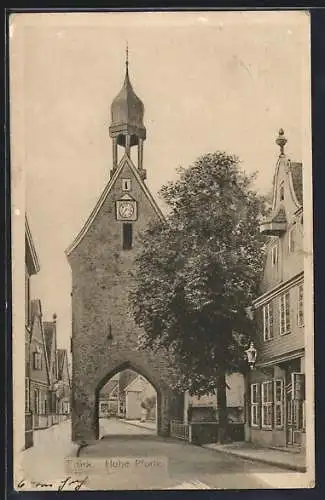 AK Quakenbrück, Partie an der Hohen Pforte