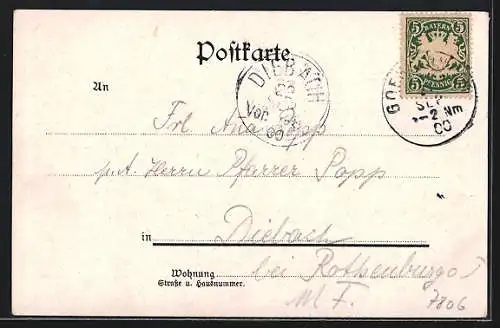 AK Würzburg, Festung und alte Brücke