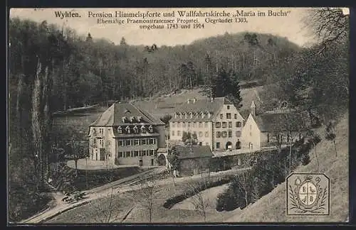 AK Wyhlen, Pension Himmelspforte und Wallfahrtskirche Maria im Buchs