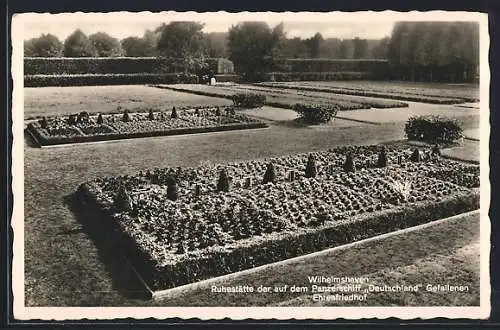 AK Wilhelmshaven, Ruhestätte der auf dem Panzerschiff Deutschland Gefallenen, Ehrenfriedhof