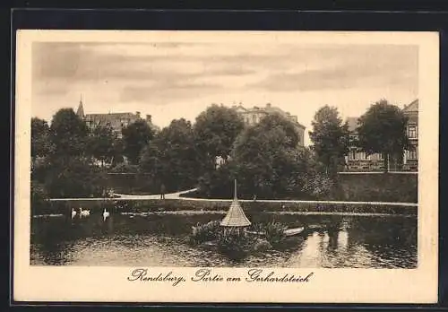 AK Rendsburg, Partie am Gerhardsteich