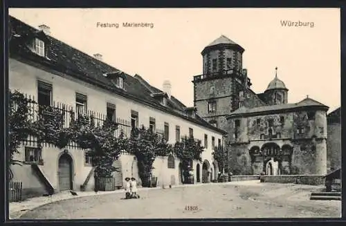 AK Würzburg, Festung Marienberg, Eingangstor