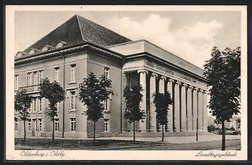 AK Oldenburg i. O., am Landtagsgebäude