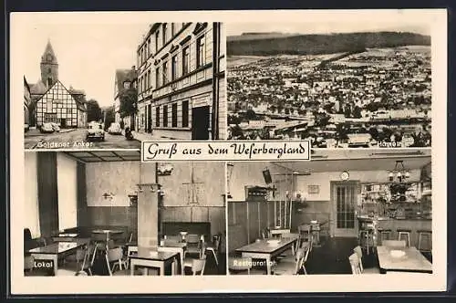 AK Hameln, Gesamtansicht, Gasthof Goldener Anker, Papenstrasse 11