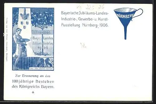 AK Regierungsjubiläum Prinzregent Luitpold 1906, Ganzsache Bayern