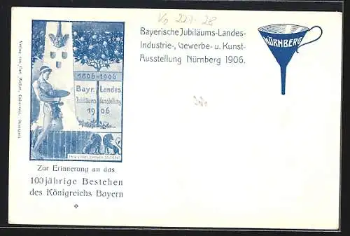 AK Regierungsjubiläum Prinzregent Luitpold 1906, Ganzsache Bayern