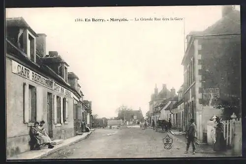 AK Marcais, La Grande Rue vers la Gare