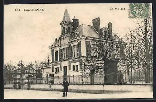 AK Marmagne, La Mairie