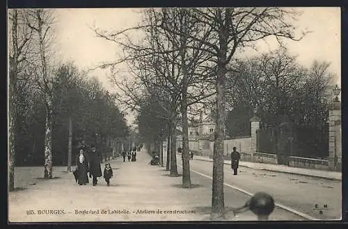 AK Bourges, Boulevard de Lahitolle, Ateliers de constructions