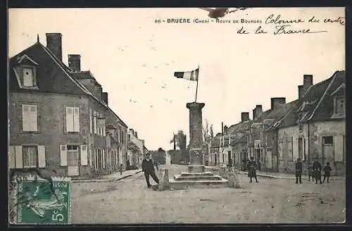 AK Bruère, Colonne du centre de la France sur la route de Bourges