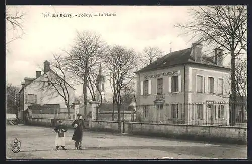 AK Foëcy, La Mairie en hiver