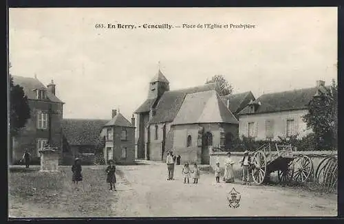 AK Cencuilly, Place de l`Église et Presbytère