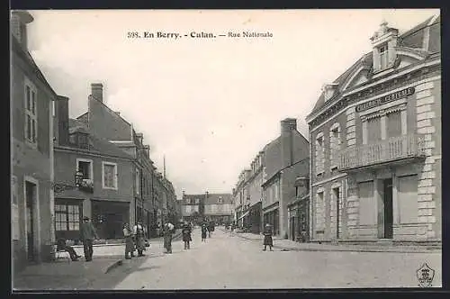 AK Culan, Rue Nationale animée avec commerces et passants