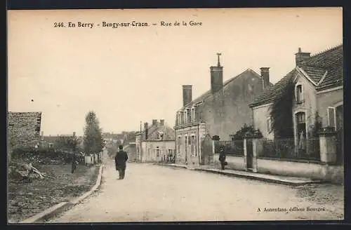 AK Bengy-sur-Craon, Rue de la Gare