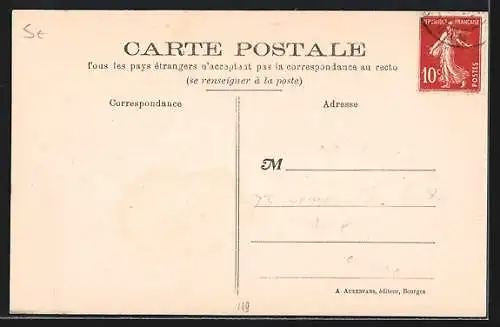 AK Brinon-sur-Sauldre, Entrée par la route de Chaon