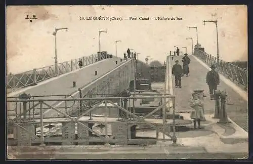 AK Le Guétin, Pont-Canal et l`Écluse du bas