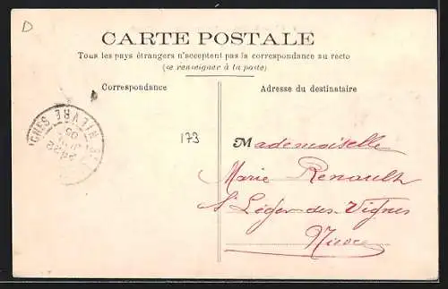 AK Le Guetin, Vue prise du Pont Canal