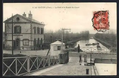 AK Le Guétin, Le Pont et le Bassin du Canal