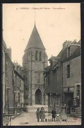 AK Vierzon, L`Église, XVe Siècle, Vue extérieure