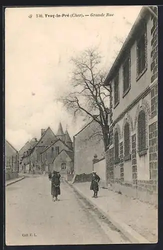 AK Yvoy-le-Pré, Grande Rue