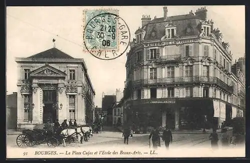 AK Bourges, La Place Cujas et l`École des Beaux-Arts