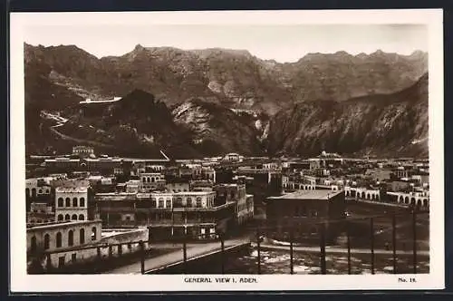 AK Aden, General View, Blick auf die Stadt