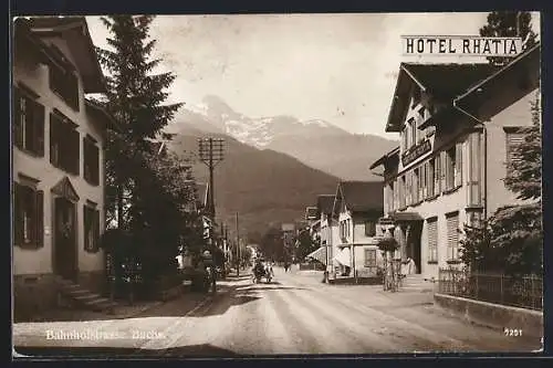 AK Buchs, Hotel Rhätia in der Bahnhofstrasse