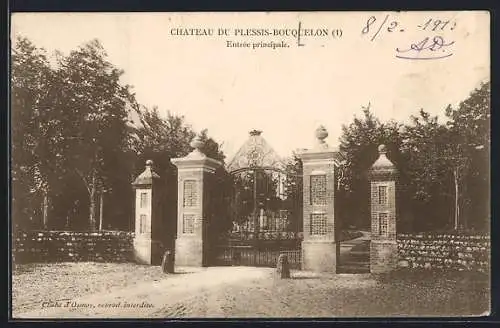 AK Plessis-Bouquelon, Entrée principale du château