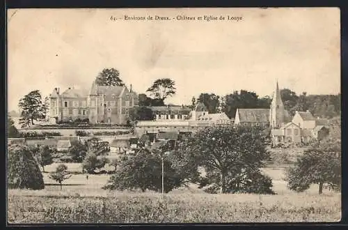 AK Louye, Château et Église de Louye