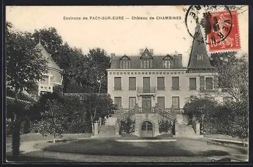 AK Chambines, Château de Chambines près de Pacy-sur-Eure