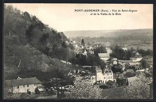 AK Pont-Audemer, Vue de Saint-Aignan et de la Vallée de la Risle