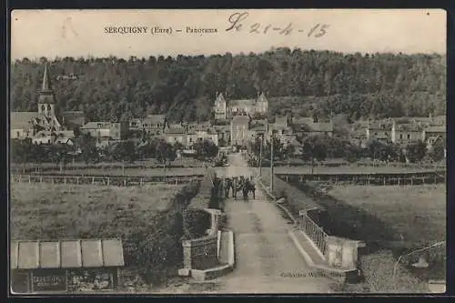 AK Serquigny, Panorama du village et de la forêt environnante