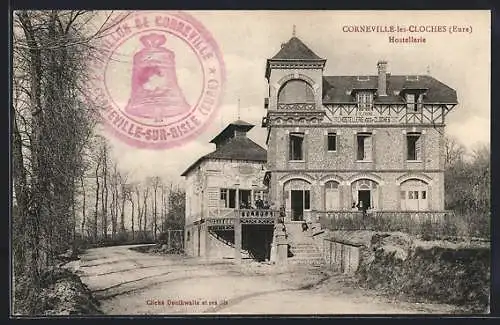 AK Corneville-les-Cloches, L`hostellerie pittoresque et son chemin boisé