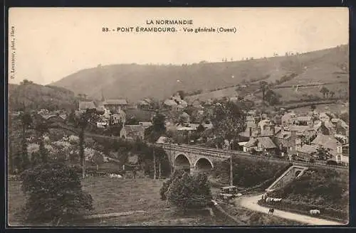 AK Pont-Érambourg, Vue générale, Ouest