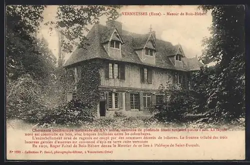 AK Verneusses, Manoir de Bois-Hébert entouré de forêts profondes du XVe siècle