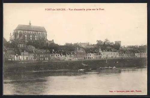 AK Pont-de-l`Arche, Vue d`ensemble prise sur le Pont