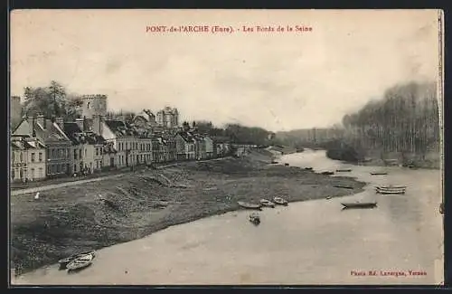 AK Pont-de-l`Arche, Les Bords de la Seine