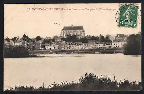 AK Pont-de-l`Arche, Panorama, Vue prise de l`Usine électrique