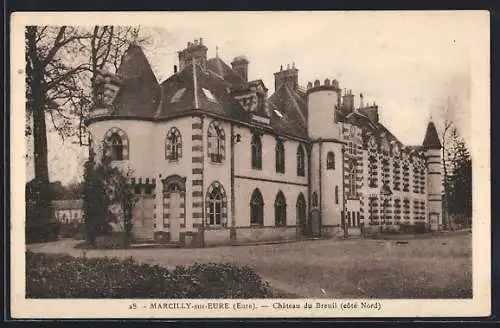 AK Marcilly-sur-Eure, Château du Breuil, côté Nord