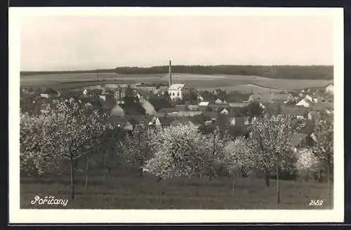 AK Poricany, Teilansicht aus der Vogelschau