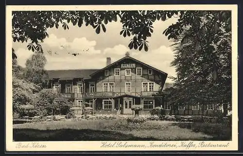 AK Bad Kösen, Hotel Salzmann, Café und Restaurant