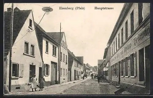 AK Eisenberg /Pfalz, Blick in die Hauptstrasse