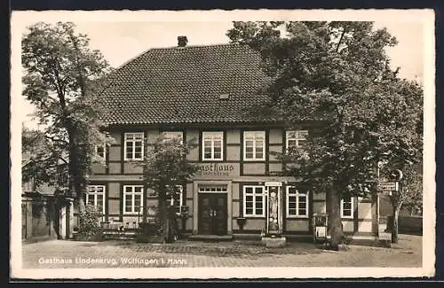 AK Wülfingen i. Hann., Gasthaus Lindenkrug, Bes. Karl Ziegenmeyer, Aussenansicht