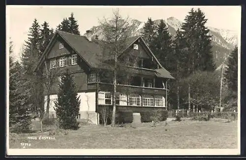 AK Oberstdorf, Hotel Castell, Aussenansicht