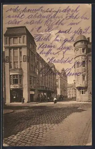 AK Weissenfels, Viebria-Café in der Jüdenstrasse