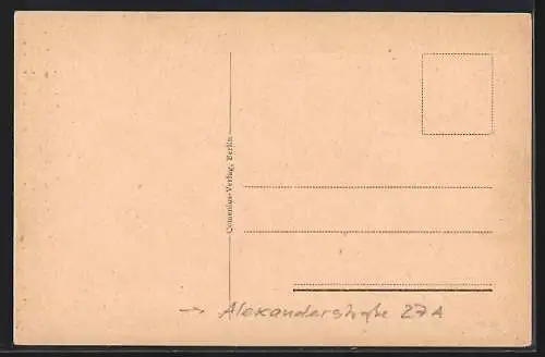 AK Berlin, Lehrer-Vereinshaus in der Alexanderstrasse 27a