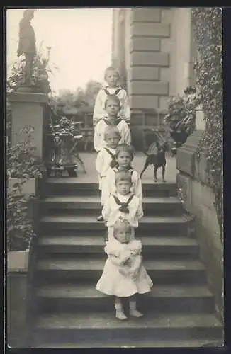 Foto-AK Die Kinder von Prinz Albrecht von Schaumburg-Lippe