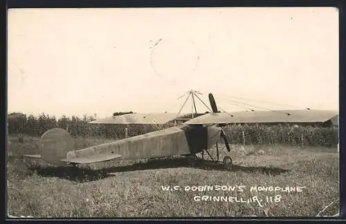 AK W. C. Robinsons Monoplane Grinnell IIA-118