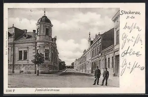 AK Stockerau /N.-Oe., Geschäft von Ludwig Silber in der Pambichlerstrasse