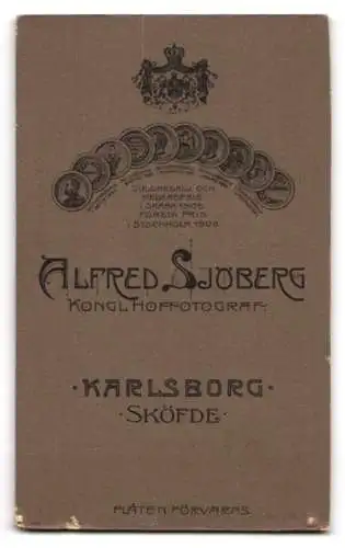 Fotografie Alfred Sjöberg, Karlsborg, Porträt einer jungen Frau